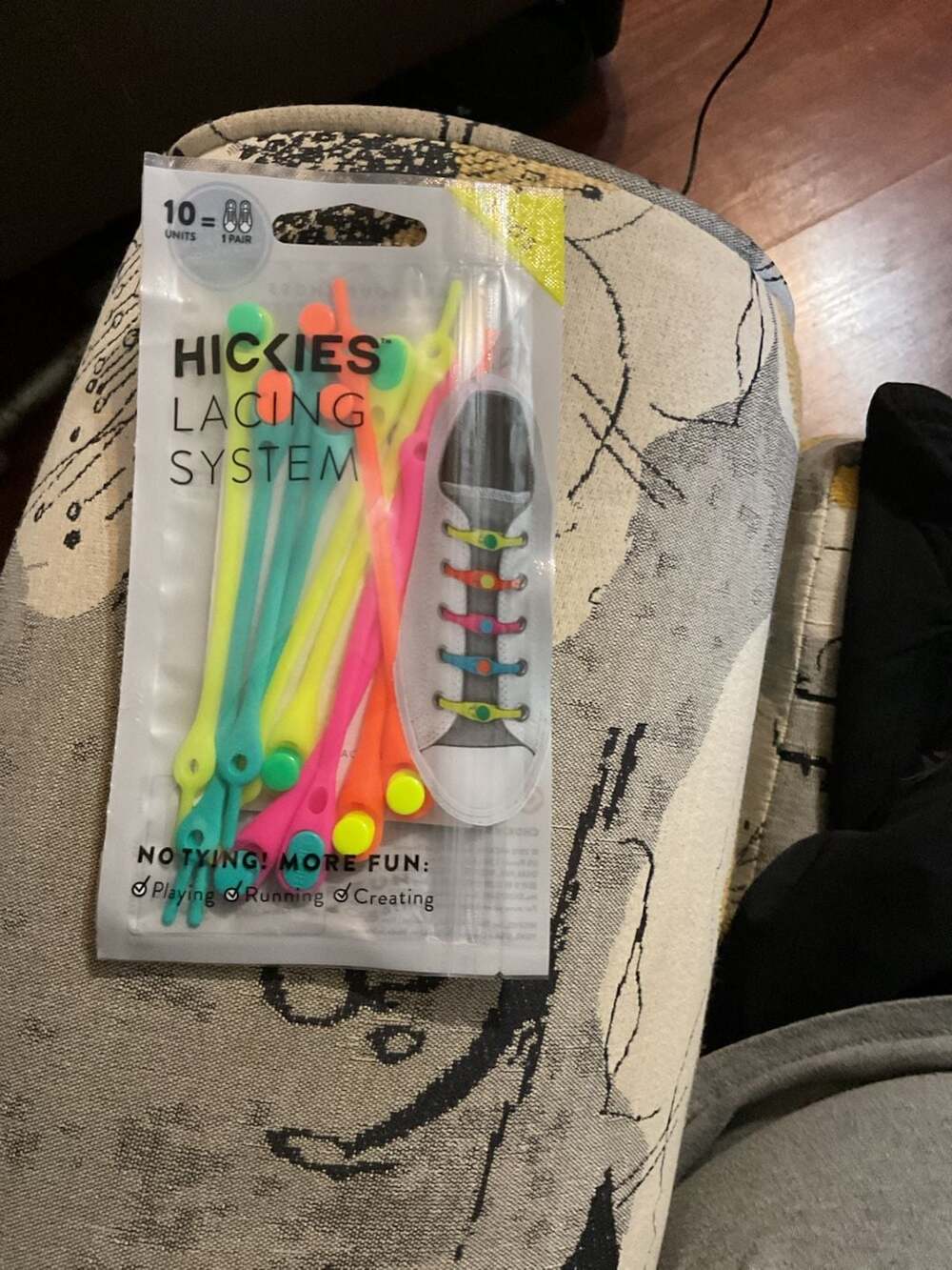 Hickies Kids Rainbow Lacing System No-Tie Elastic Shoelaces